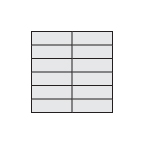 2x6 Mosaic Stacked by . 