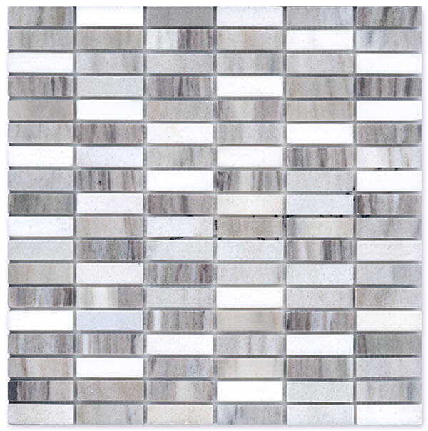 Verona Stacked Mosaic Polished Marble Olympia Tile